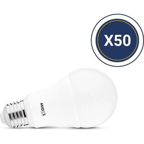 Bomba LED E27 Bombilla 13W 4000K 180 – Pack de 50 Miidex Lighting® (1/2)