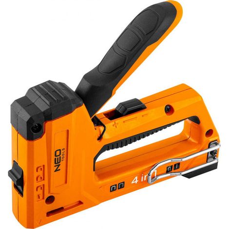 Agrafeuse NEO TOOLS 16-030 pour tapisserie d'ameublement 4-en-1 6-14 mm (1/4)