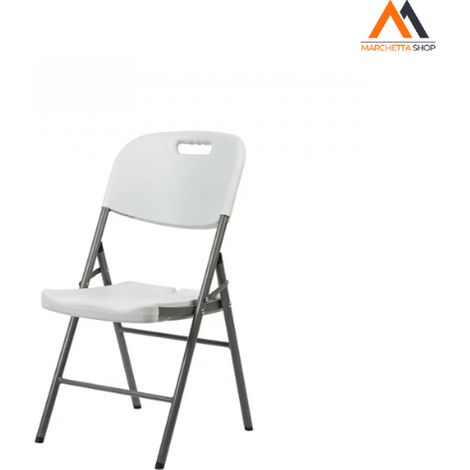 Silla blanca para catering 85x45x50cm (1/3)