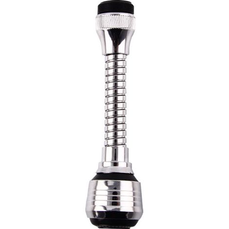 Strahlregler, Strahlregler für Duschköpfe in Schwarzchrom, Strahlregler für Küchenarmaturen, Küchenarmaturenzubehör, kompatibel mit Durchmessern von 22 mm. (1/4)