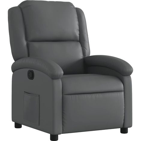 Maison Exclusive - Relaxsessel Grau Kunstleder (1/5)