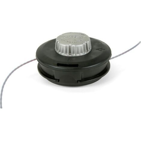 Tête de coupe gauche M10 x 1.25. facile à charger et à utiliser. cordon en nylon renforcé. convient pour tondeuse à gazon et débroussailleuse (noir) (1/3)