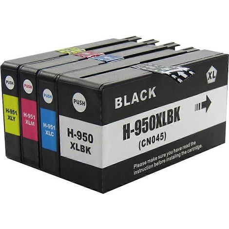 Cartouche d'encre 932XL 933XL pour imprimante HP OfficeJet 6100, 6600, 6700, 7110 et 7610 (1/5)