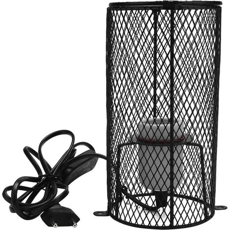 Lampe Chauffante Céramique avec Un Abat-Jour pour Prévenir Les Brûlures Animaux Libres (EU)