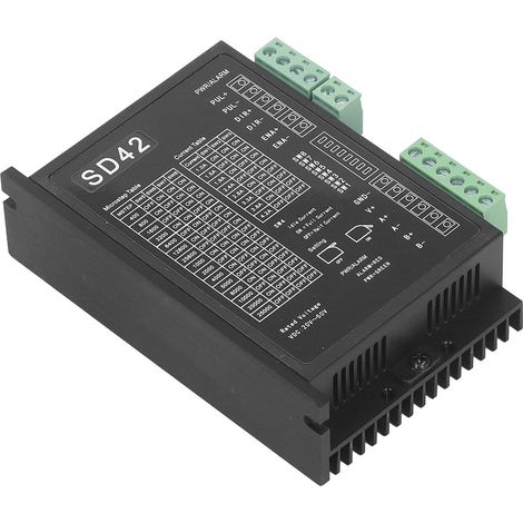 Contrôleur de moteur pas à pas CNC à protection intégrée, forte torsion, faible dégagement de chaleur et faible niveau sonore, 20-50 V CC, 1,0-4,2 A (1/5)