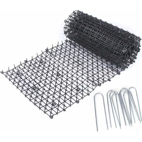 Anti-Katzenmatte mit Spikes, Hunde- und Katzenkotmatte zum Schutz von Sofa und Möbeln, Katzenkot-Spikematte, Katzenabwehrmatte, Abschreckungsmatte, stichfeste Katzenabwehrmatte für drinnen und draußen