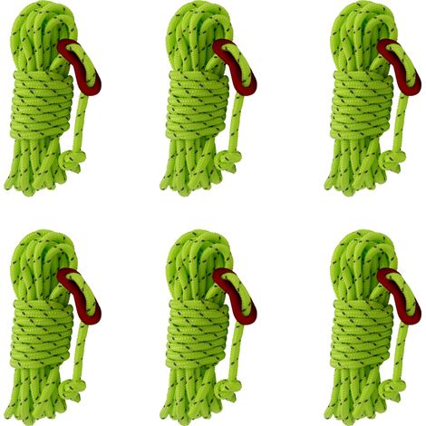 Reflective Cord Pack  Rope High-Strength Lightweight , Camping Tent, Outdoor Packaging,Fluorescent green (1/5)