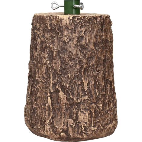 Christmas Tree Stand Trunk Shape Ø 23 x 34 cm Magnesium Oxide vidaXL