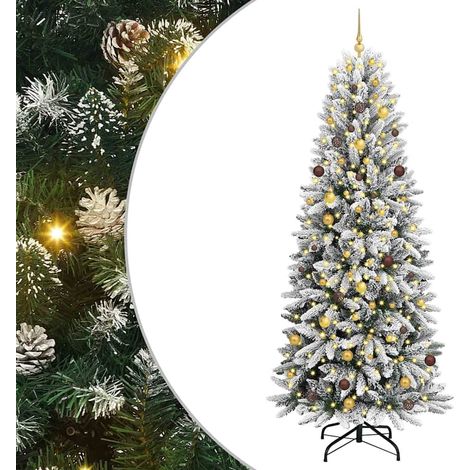 Árbol de Navidad artificial Blanco 240 cm vidaXL (1/5)
