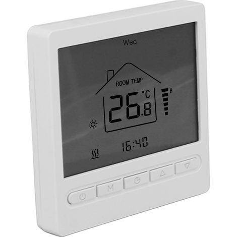 Thermostat numérique avec affichage ABS, contrôle précis de la température, thermostat électrique AC220V pour chauffage au sol électrique domestique (1/5)