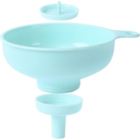 Entonnoir De Cuisine 3 En 1 - Pour Huile Vin Et Liquides - Poignée Ergonomique Anti-Fuite - Pour Bouteilles Et Petits Conteneurs - Lot De 1 (1/5)