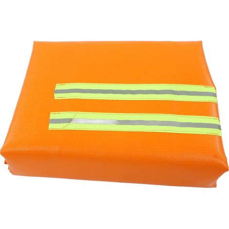 Ortviai Cape Anti-Feu pour Adulte en Fibre de Verre et Silicone Double Face – Résistant à 800 °C avec Bande Lumineuse
