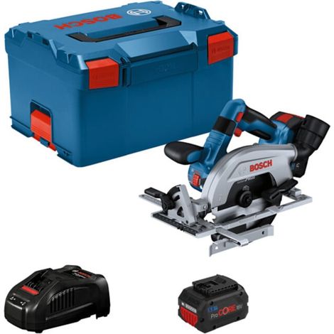 Scie circulaire sans fil Bosch GKS 18V-57-2 L, 2x 5,5 Ah ProCore + chargeur en L-BOXX