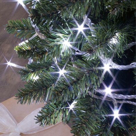 Guirlande LED blanc pur à piles 6m (1/3)