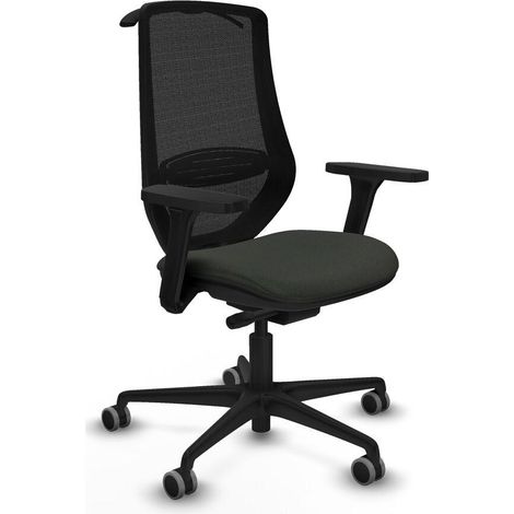 Piqueras y Crespo Mardos Silla de oficina negra confortable (1/3)