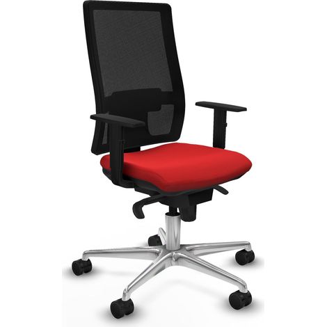 Sedia da ufficio piqueras y crespo ergonomica nero schiuma iniettata