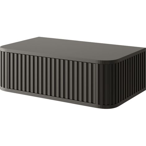 Selsey Ovarlo - Nachtkonsole mit Schublade, Schwarz, 63 cm