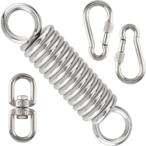 Kit de suspension pour fauteuil suspendu - - Ressort oscillant 150 mm - Acier inoxydable - Support 240 kg (1/5)