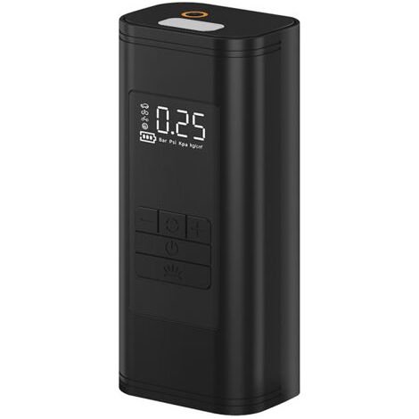 Compresseur d'air portable - Gonfleur de pneu de voiture rapide 45 l/min avec prise en charge de la batterie externe, éclairage LED, batterie 6000 mAh, 4 modes, idéal pour voitures, vélos, motos et (1/3)