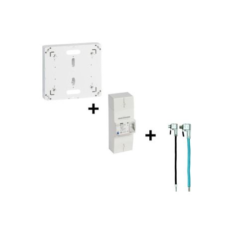 Legrand - Disjoncteur EDF 90A Instantanu00e9 + Platine + Embouts de raccordement EDF 90A PH+N - Ru00e9f. : 401002+401191+EBCPAU35M25N/B (1/5)