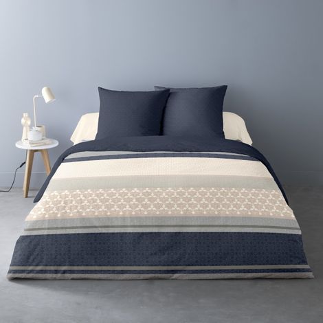 Housse de couette 240x220 NOA + 2 taies matière Polaire (1/3)