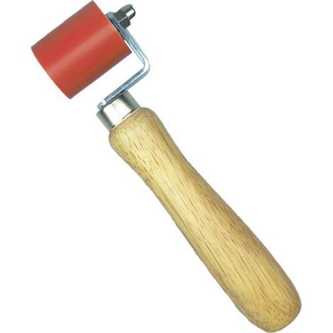 Rouleau de Pression à Main en Silicone, Outil de Soudage Résistant Haute Température pour Soudage Bâches PVC, 40mm, Rouge (1/4)