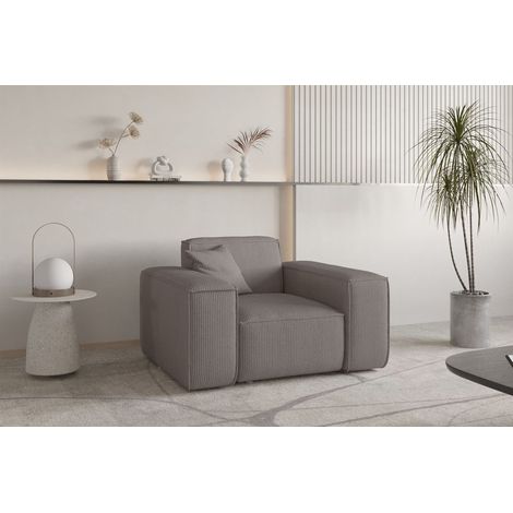 Sessel Designersessel CELES PREMIUM in Stoff Scala Taupe (1/5)