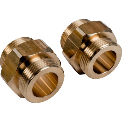 WOLF Doppelnippel G 1 1/4'' - G 1 1/4'' Satz a 2 Stück - 9147598