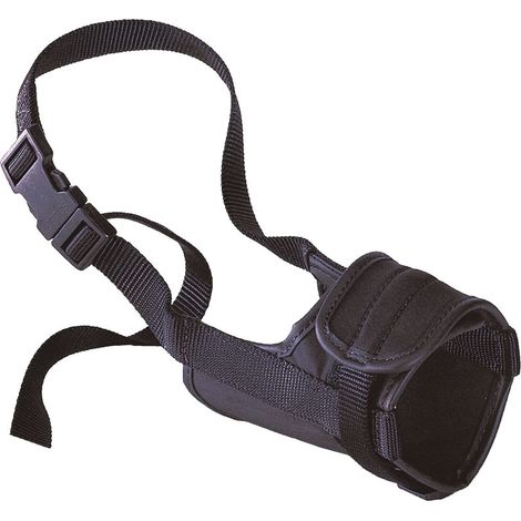 Ferplast SAFE Muselière réglable pour chiens avec rembourrage souple, 5 tailles. Variante MEDIUM - Misure: A: 46-80 cm B: 20-25 cm C: 12 cm - (1/3)