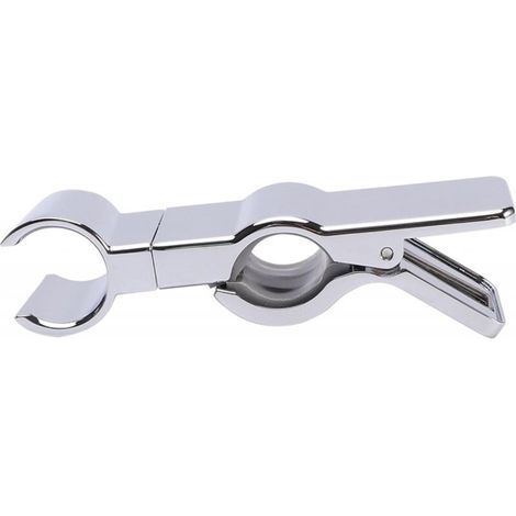 1PC Hand Shower Bracket, Shower Head Holder, Silver, Shower Bar Bracket No Drilling, 35° Adjustable Shower Clamp (1/4)