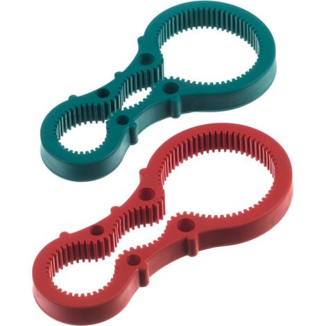 Abrelatas - Abrebotellas - Abrecorchos De Silicona 3 En 1 - Para Tarros Tapas De Vidrio Y Latas - 2 Unidades (1/5)