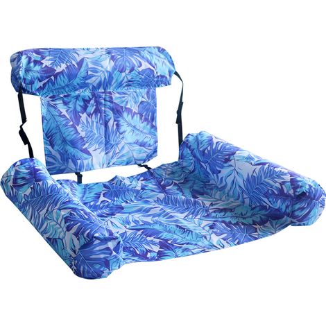 Colchón inflable para piscina - adultos - Tumbona flotante resistente y flotador - verano - playa - lago - y fiestas en la piscina (1/2)