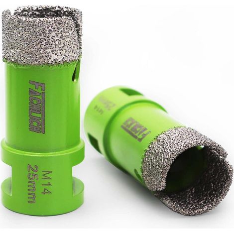Diamant-Bohrkrone 25mm M14 für Fliesen, Granit, Marmor, Trockenbohren (1/5)
