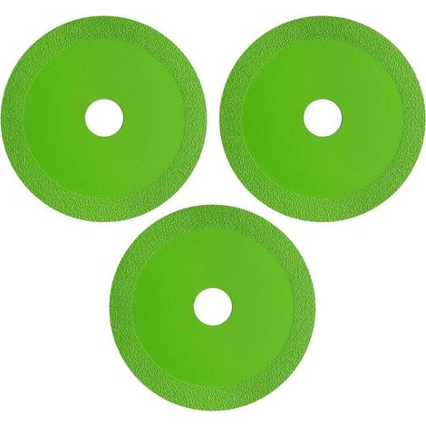 3-teiliges Glastrennscheiben-Set, 115 x 22,23 mm Diamanttrennscheibe für Fliesen, Glas, Porzellan, Keramik, Jade und Weinflaschen, mit Winkelschleifer (1/5)