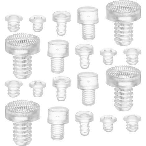 Lot de 100 patins transparents pour portes de placard, protections (1/5)