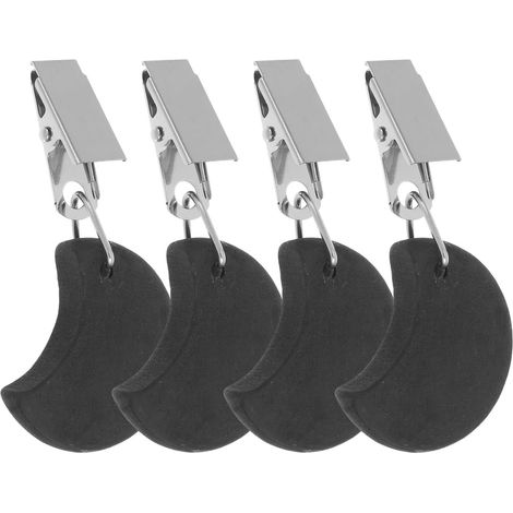 Lot de 4 Pinces pour Nappe Extérieure en Pierre et Fer, Poids Compact et Facile à Attacher, Fêtes en Plein Air et Jardin (1/5)