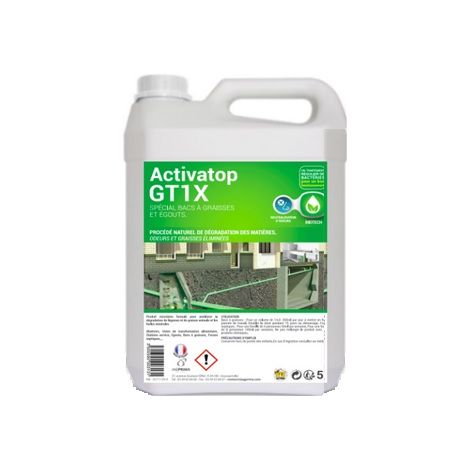 Activatop gt1x entretien bac à graisses bidon 5 litres