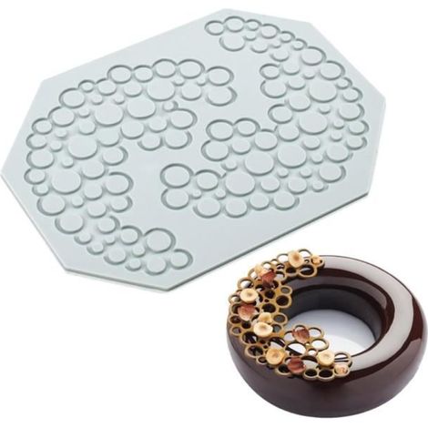 Moule en Silicone - Non spécifié - Tapis de Dentelle - 18x14 cm - Flexible - Compatible Lave-Vaisselle (1/4)