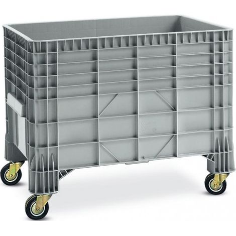 PROVOST - Caisse palette plastique sur roulettes 550 L - Polyéthylène haute densité