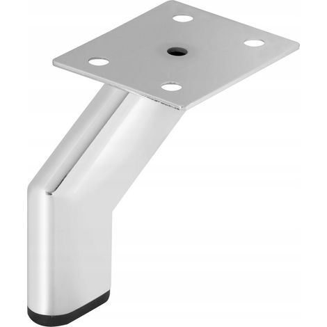 Piedino per divano letto in acciaio cromato H87 resistente SL003 (1/4)