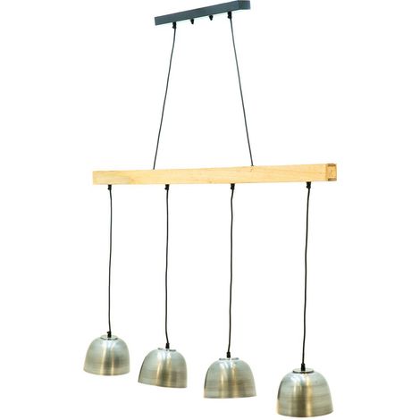 [NEUWERTIG] B-Ware Globo Hängeleuchte Hermi I Deckenlampe Lampe Leuchte Balken Abgehängt 4 Fl. Grau (1/5)