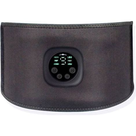 Ceinture abdominale électrique EMS, ceinture amincissante, stimulateur musculaire abdominal intelligent, appareil de fitness pour abdominaux-AquaForge (1/5)