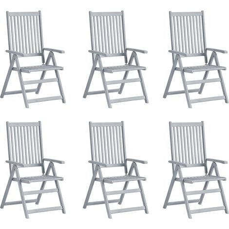 Maison Exclusive - Hochlehner Verstellbar 6 Stk. mit Auflagen Mas