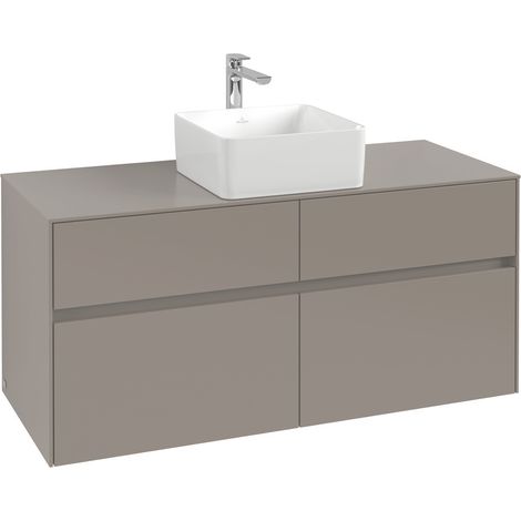 Villeroy & Boch Collaro Meuble sous-lavabo, 4 tiroirs, lavabo au (1/2)