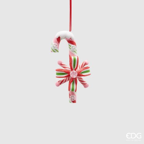 EDG Decorazione Candycane Con Fiocco Clay H12