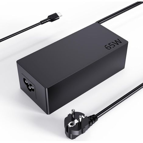 65W USB C Chargeur pour GBX45 GBX55 GBX75 GBX155 U65 GBC011 Boost Air AX65 2000A UltraSafe Démarreur de batterie portable adaptateur alimentation (1/5)