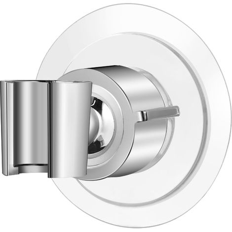 Support de douchette à main avec installation adhésive, base de douchette en ABS à angle réglable (1/5)