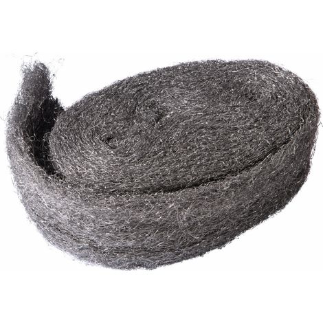 CONNEX Stahlwolle Feinheitsgrad mittel 2, 200 g grau