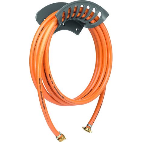 GEKA Heizkessel Füll Set, PVC Schlauch 1/2" 5m, Wandhalter Schlauchset 13.8214.9