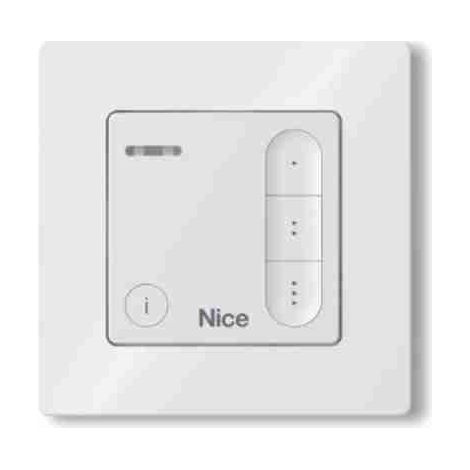 Nice DOMIW3C - Trasmettitore radio bidirezionale da parete a 3 canali a batteria (CR2450)